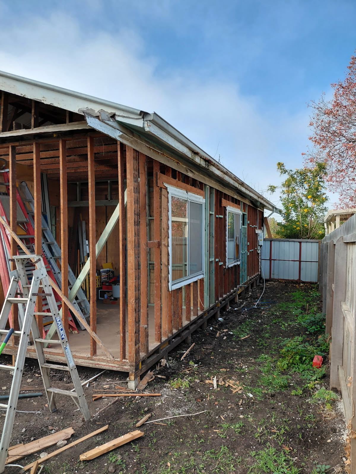 Bungalow stripped back